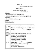 Giáo án Âm nhạc Lớp 1 - Tuần 6 - Năm học 2014-2015